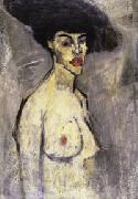 Amedeo Modigliani Nude with a Hat (recto) oil painting picture wholesale